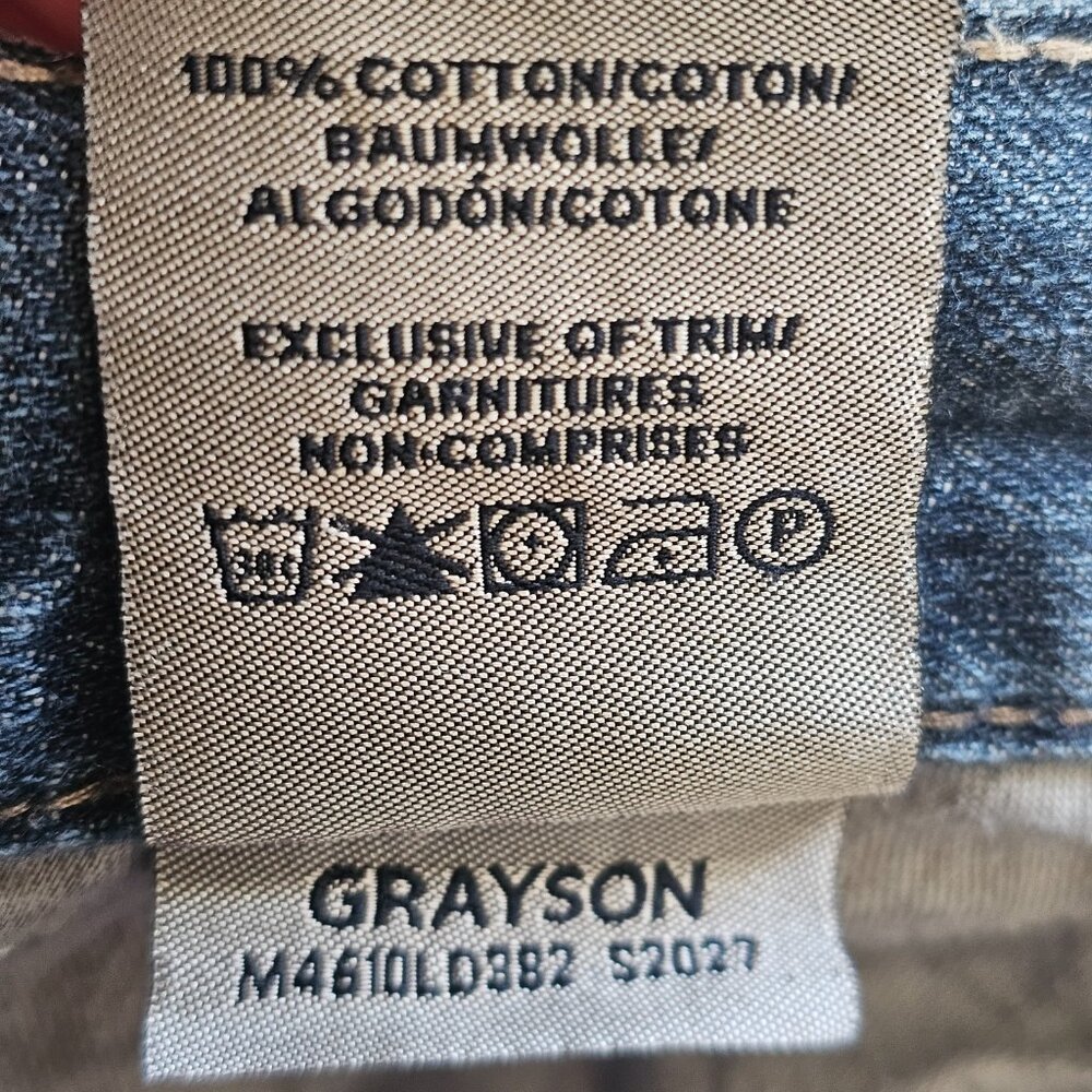 Silver Jeans Co Grayson Bootcut Jeans Mens Act 33x32 Blue Western Glove Works - Picture 7 of 10